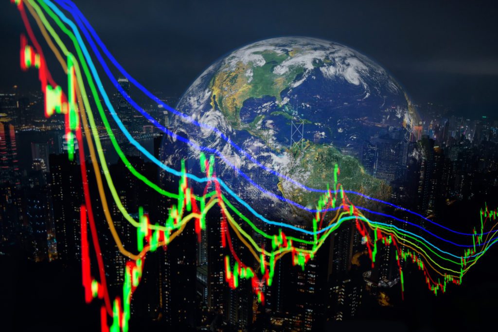 Forex Chart over an Image of the Earth | Contact Info
